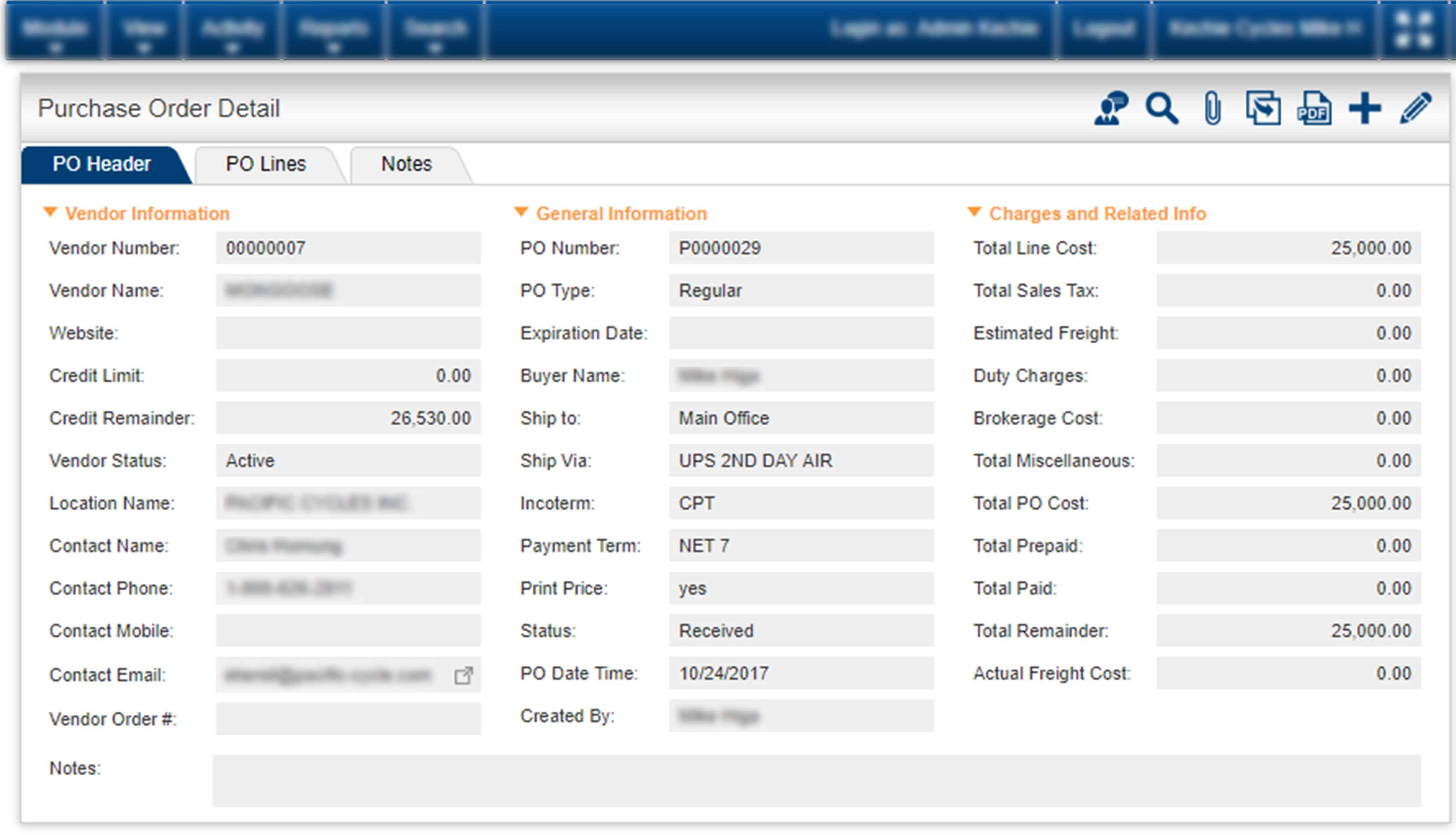 Kechie ERP Procurement Management software to seamlessly automates the purchase of goods and services