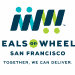 The Meals on Wheels San Francisco Logo with their tagline, together we can deliver