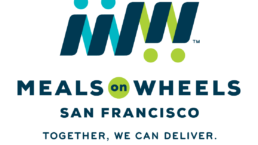The Meals on Wheels San Francisco Logo with their tagline, together we can deliver