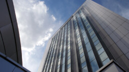 upward picture of an office building
