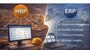 MRP vs ERP features