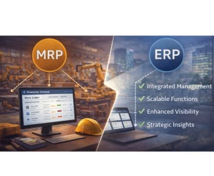 MRP vs ERP features