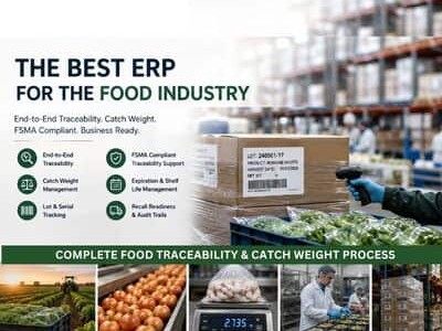 ERP for Food Industry with Catch Weight & Traceability Process