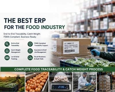 ERP for Food Industry with Catch Weight & Traceability Process