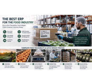Features of ERP for Food Industry