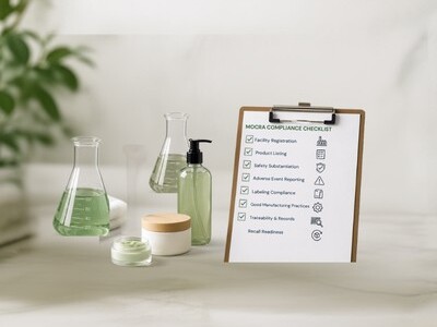 MoCra Features Checklist for cosmetics and personal care