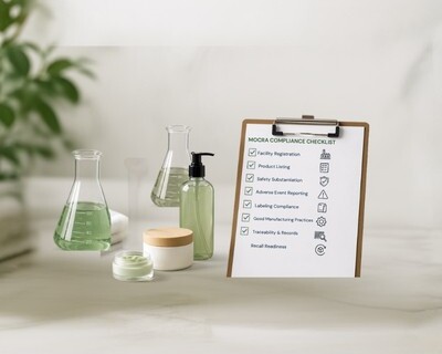 MoCra Features Checklist for cosmetics and personal care