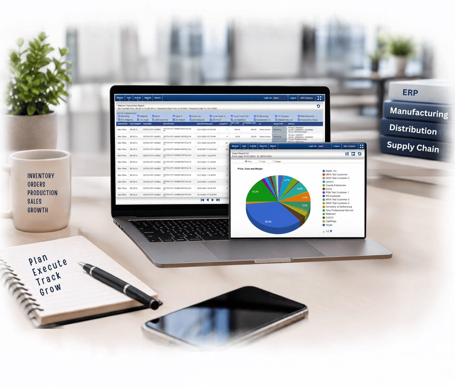 HomeGoods ERP Demo page