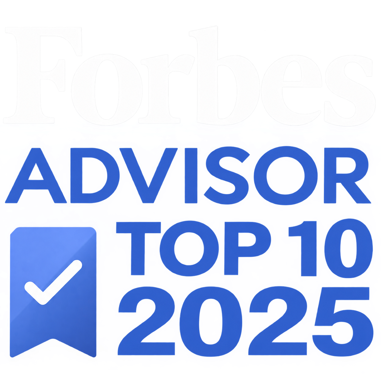 Forbes Advisor Top 10 2025 white